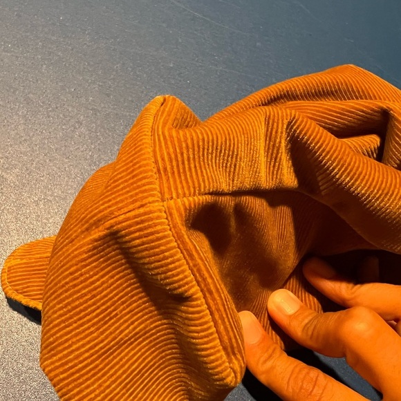 Merit Cosmetic Bag Brown Corduroy Makeup Carrying Case - Picture 3 of 7